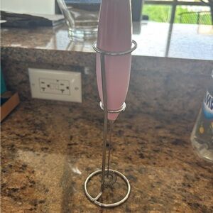Pink Handheld Milk Frother
